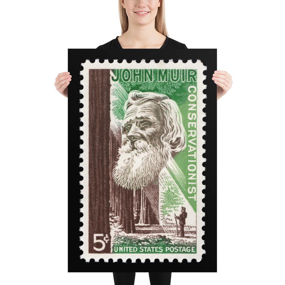 US Stamp #1245 - 1964 - 5 cent - John Muir Conservationist - Poster Print