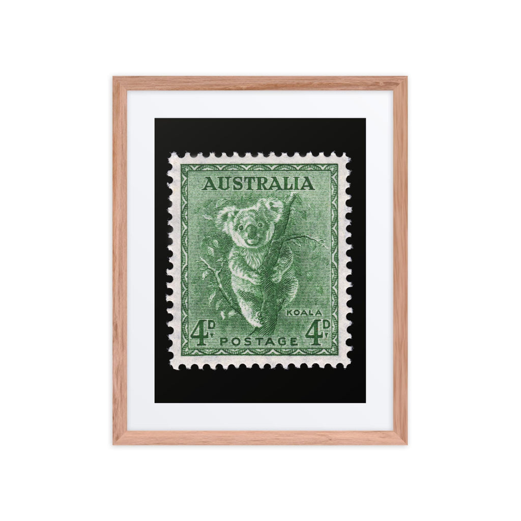 Australia Stamp #293 - 1956 - Koala (Framed + Matted Print)
