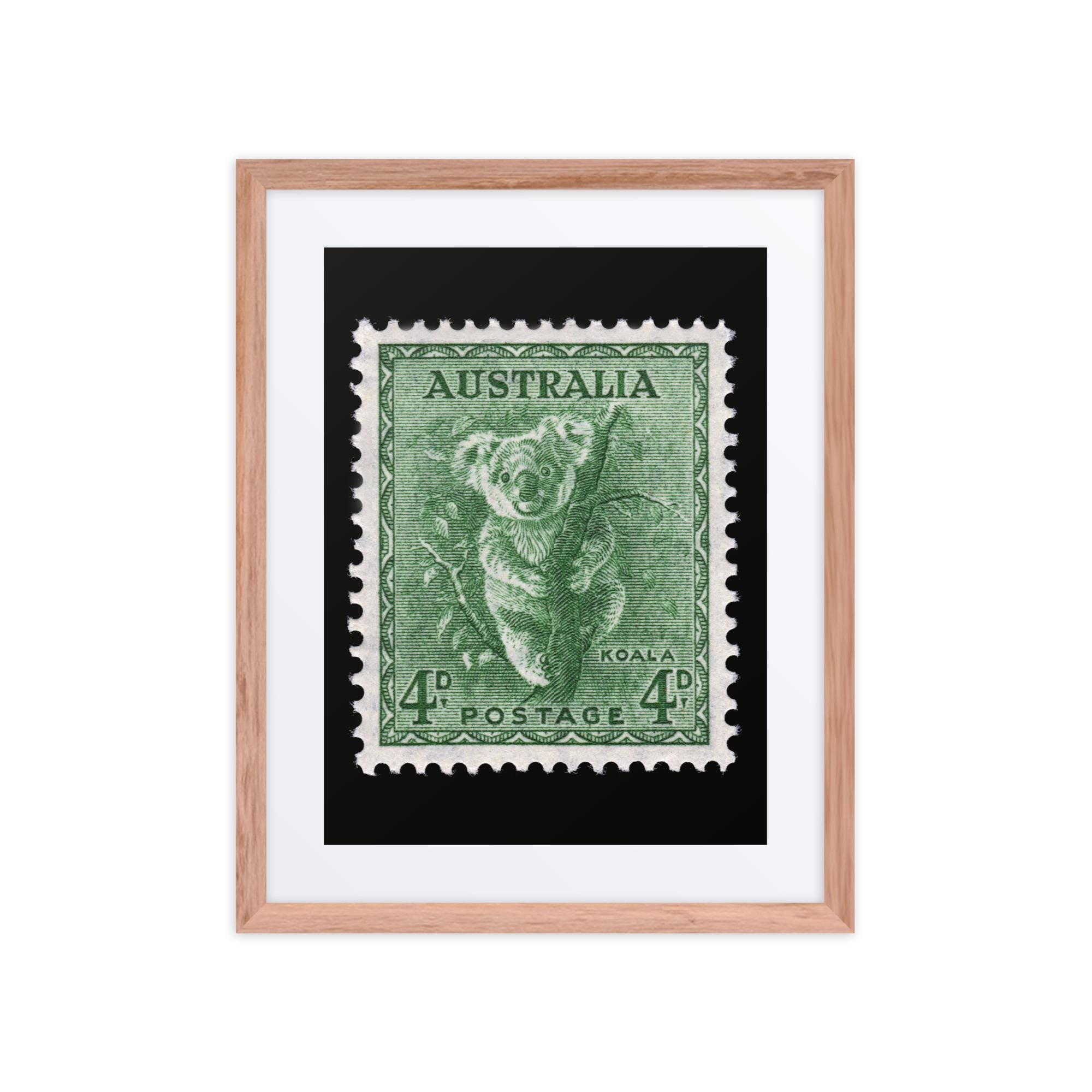 Australia Stamp #293 - 1956 - Koala (Framed + Matted Print)
