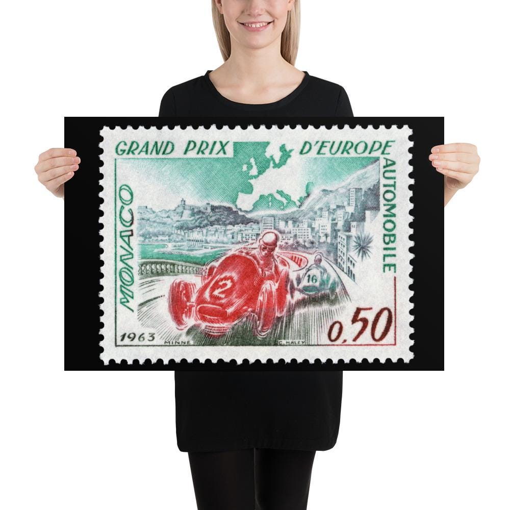 Monaco #538 - 1963 - European Grand Prix (Poster Print)