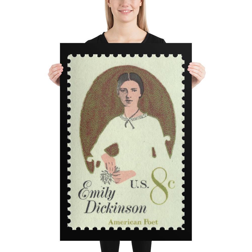 US Stamp #1436 - 1971 8c Emily Dickinson - Poster Print