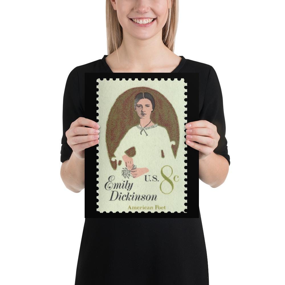 US Stamp #1436 - 1971 8c Emily Dickinson - Poster Print