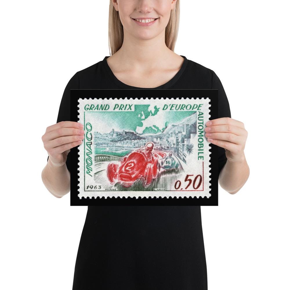 Monaco #538 - 1963 - European Grand Prix (Poster Print)