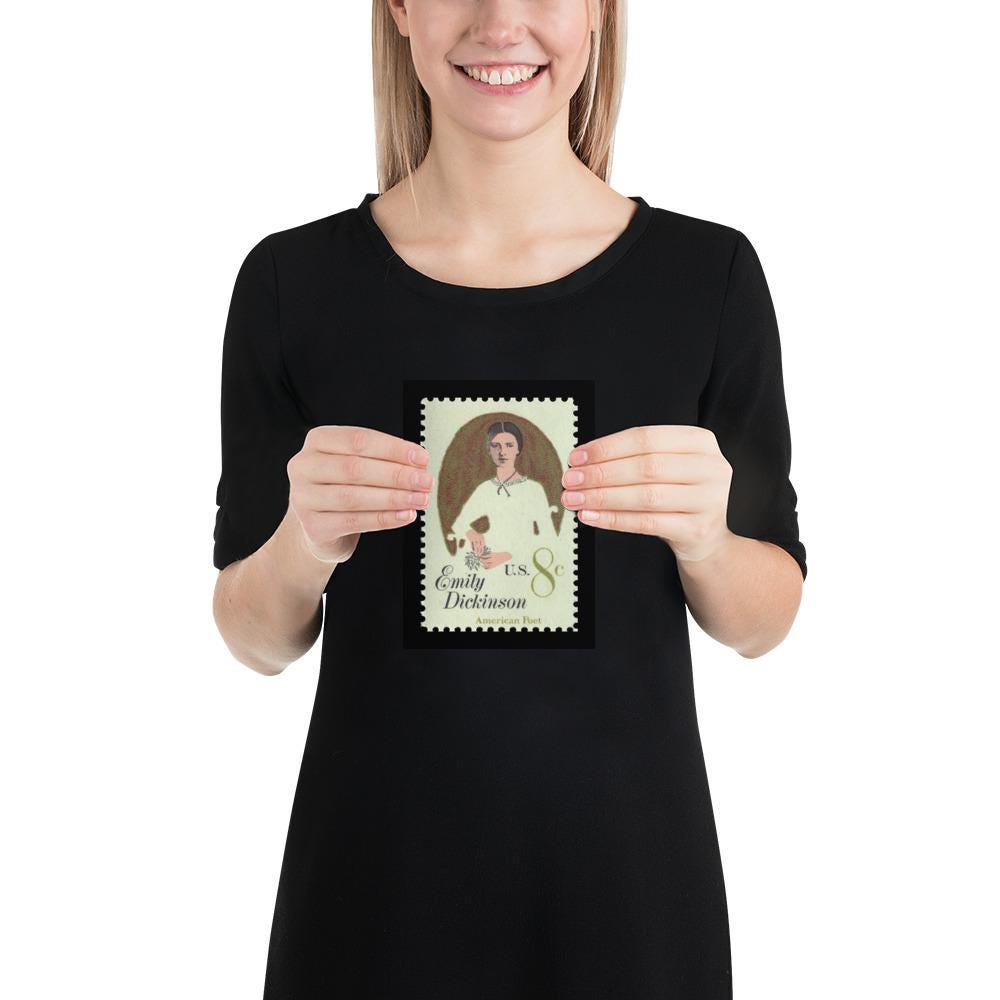 US Stamp #1436 - 1971 8c Emily Dickinson - Poster Print