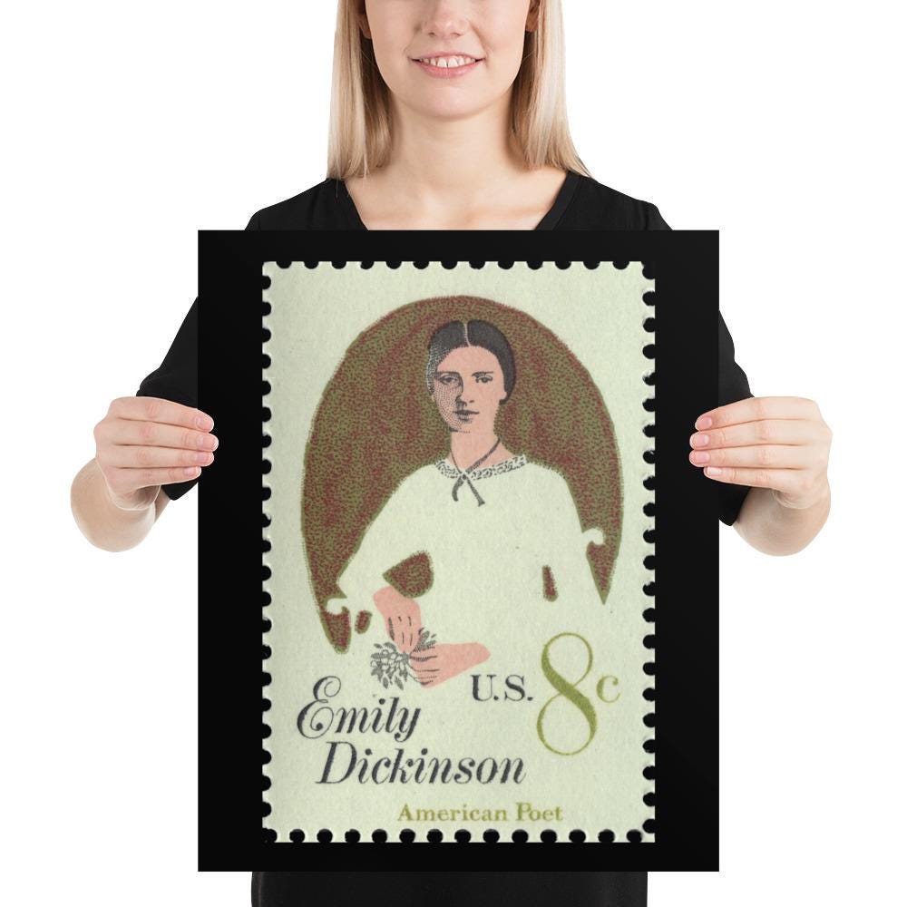 US Stamp #1436 - 1971 8c Emily Dickinson - Poster Print