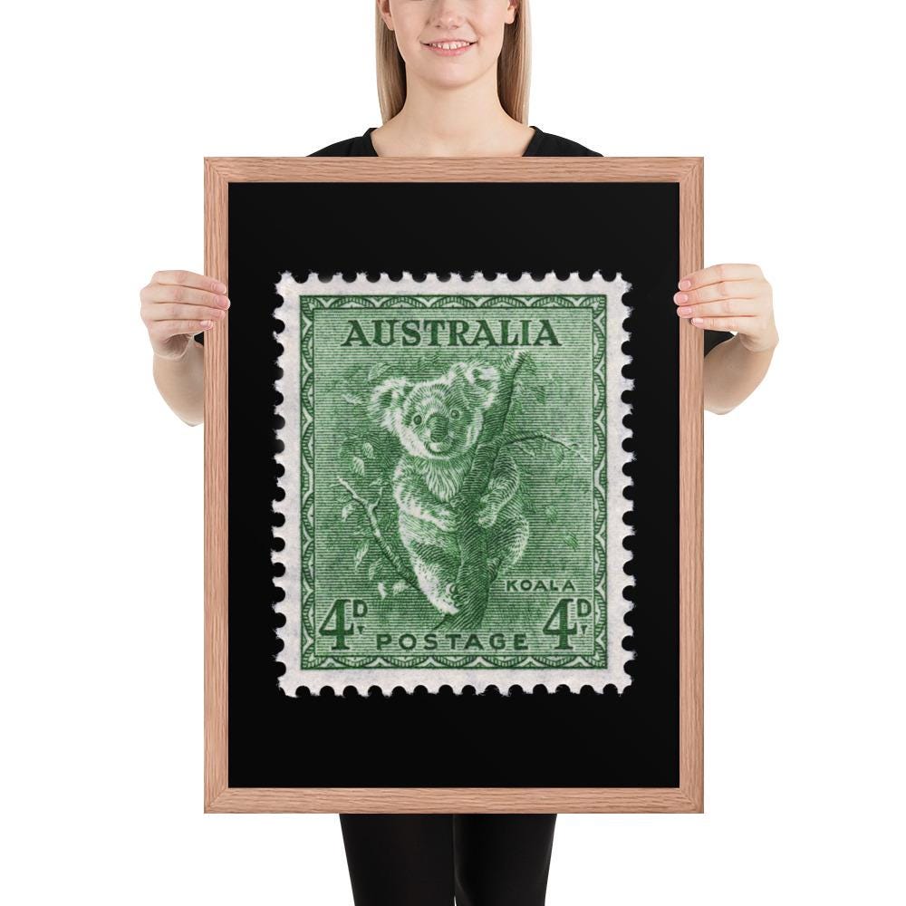 Australia Stamp #293 - 1956 - Koala (Framed Print)