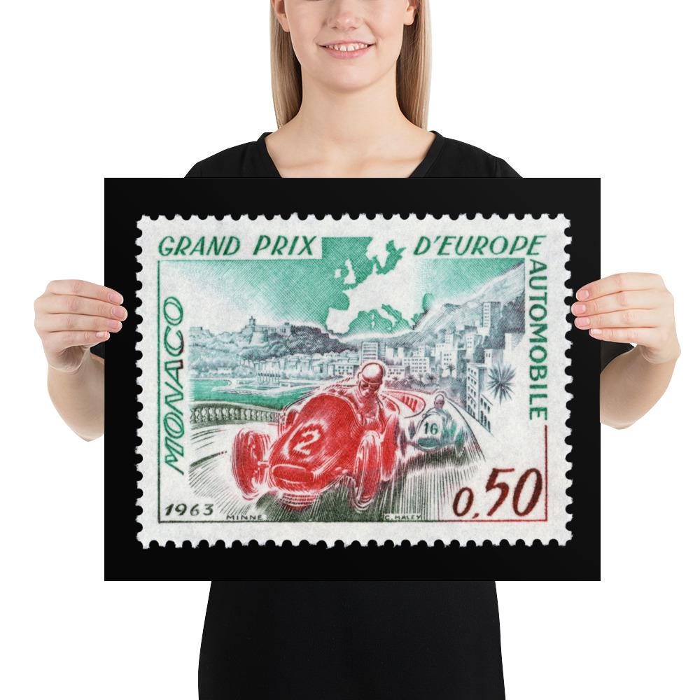 Monaco #538 - 1963 - European Grand Prix (Poster Print)