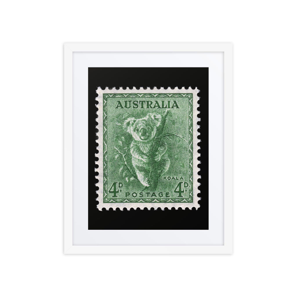 Australia Stamp #293 - 1956 - Koala (Framed + Matted Print)
