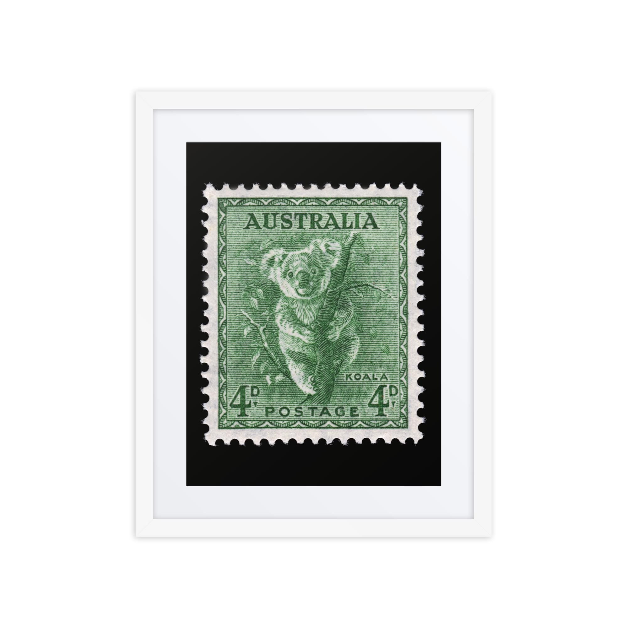 Australia Stamp #293 - 1956 - Koala (Framed + Matted Print)