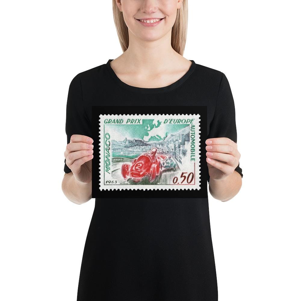 Monaco #538 - 1963 - European Grand Prix (Poster Print)