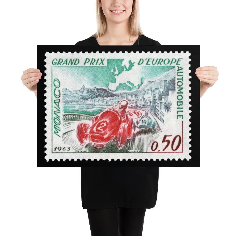 Monaco #538 - 1963 - European Grand Prix (Poster Print)