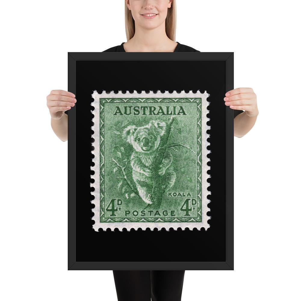 Australia Stamp #293 - 1956 - Koala (Framed Print)