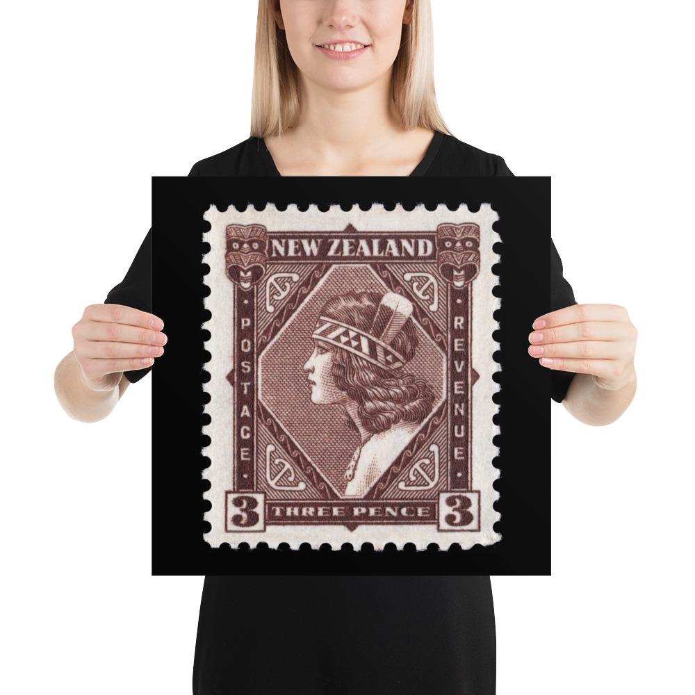 New Zealand #208 - 1902 - Maori Girl Wearing Tiki (Photo Print)