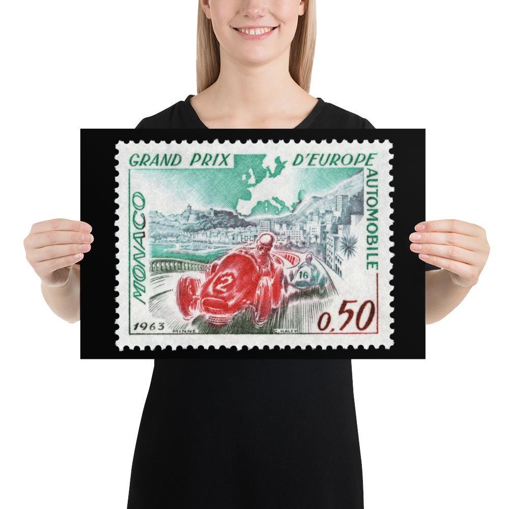 Monaco #538 - 1963 - European Grand Prix (Poster Print)