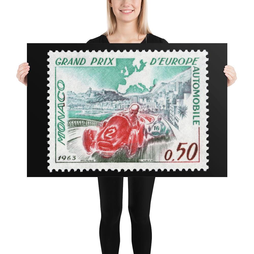 Monaco #538 - 1963 - European Grand Prix (Poster Print)