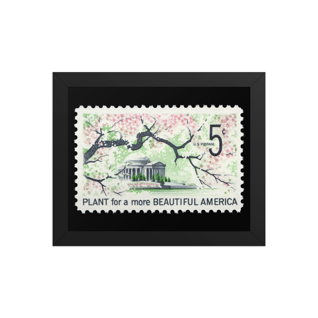 US Stamp #1318 - 1966 - 5 cent - Plant for a more Beautiful America - Framed Print