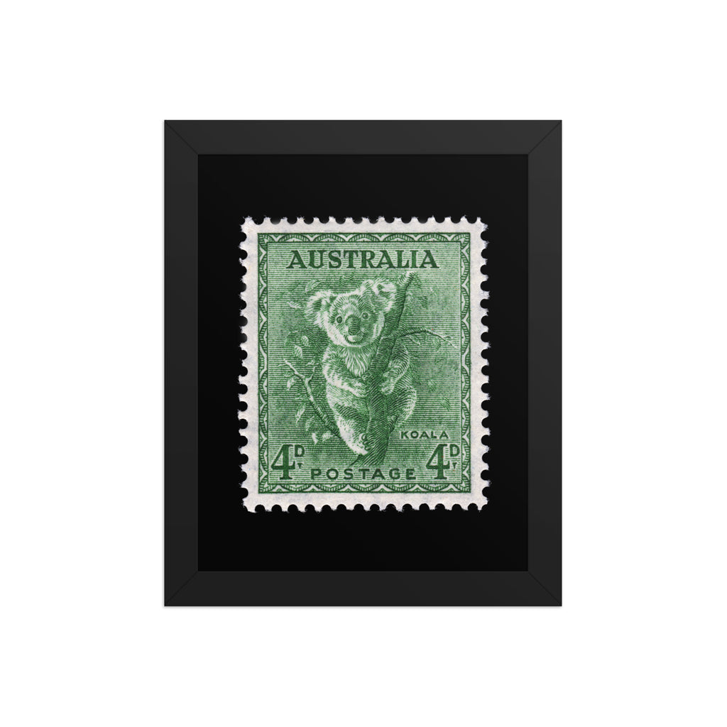 Australia Stamp #293 - 1956 - Koala (Framed Print)