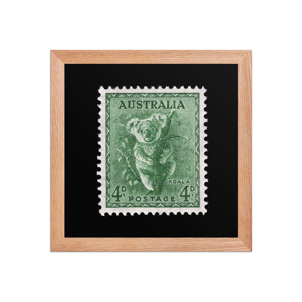 Australia Stamp #293 - 1956 - Koala (Framed Print)