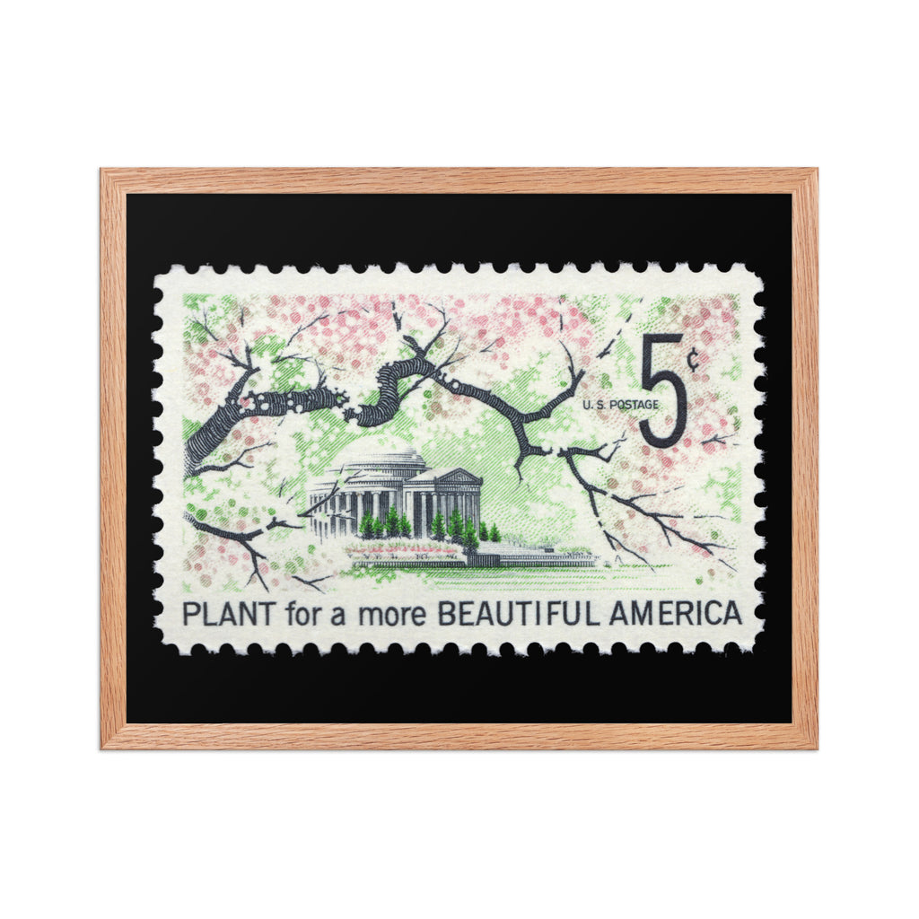US Stamp #1318 - 1966 - 5 cent - Plant for a more Beautiful America - Framed Print