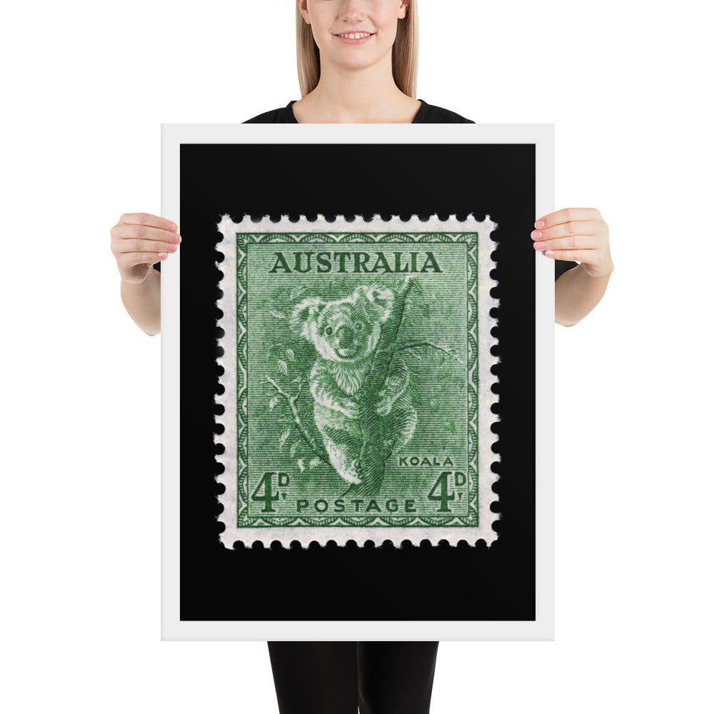 Australia Stamp #293 - 1956 - Koala (Framed Print)
