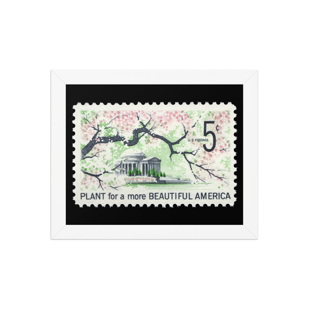 US Stamp #1318 - 1966 - 5 cent - Plant for a more Beautiful America - Framed Print