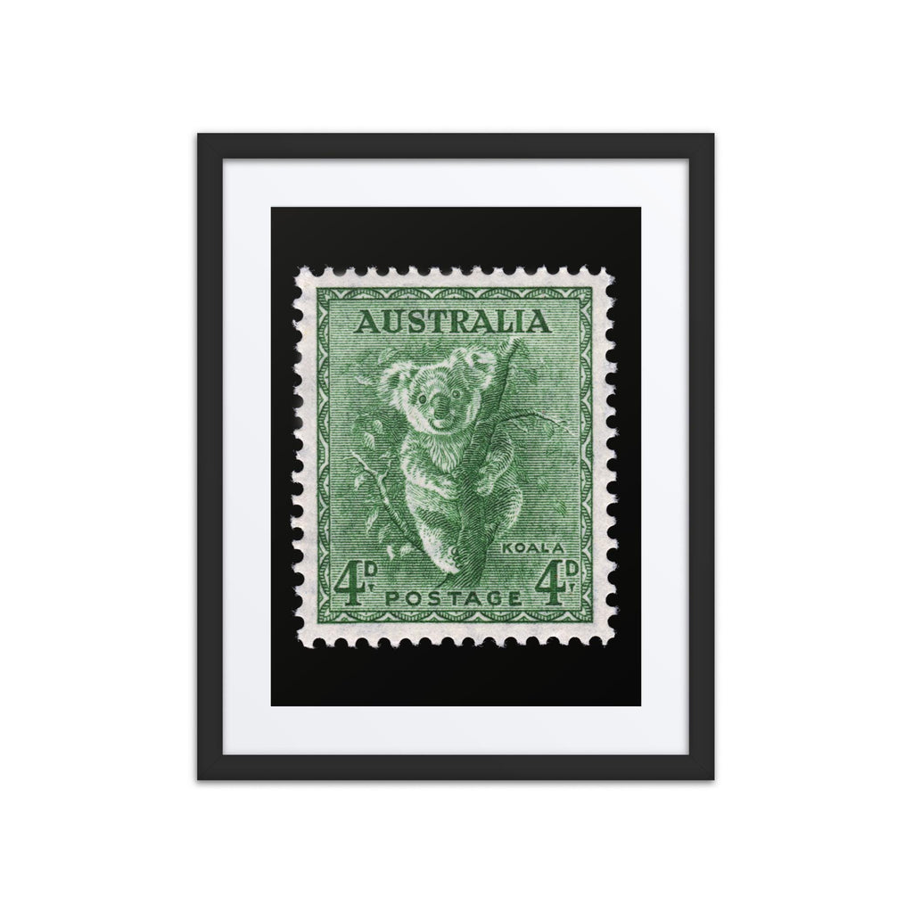 Australia Stamp #293 - 1956 - Koala (Framed + Matted Print)