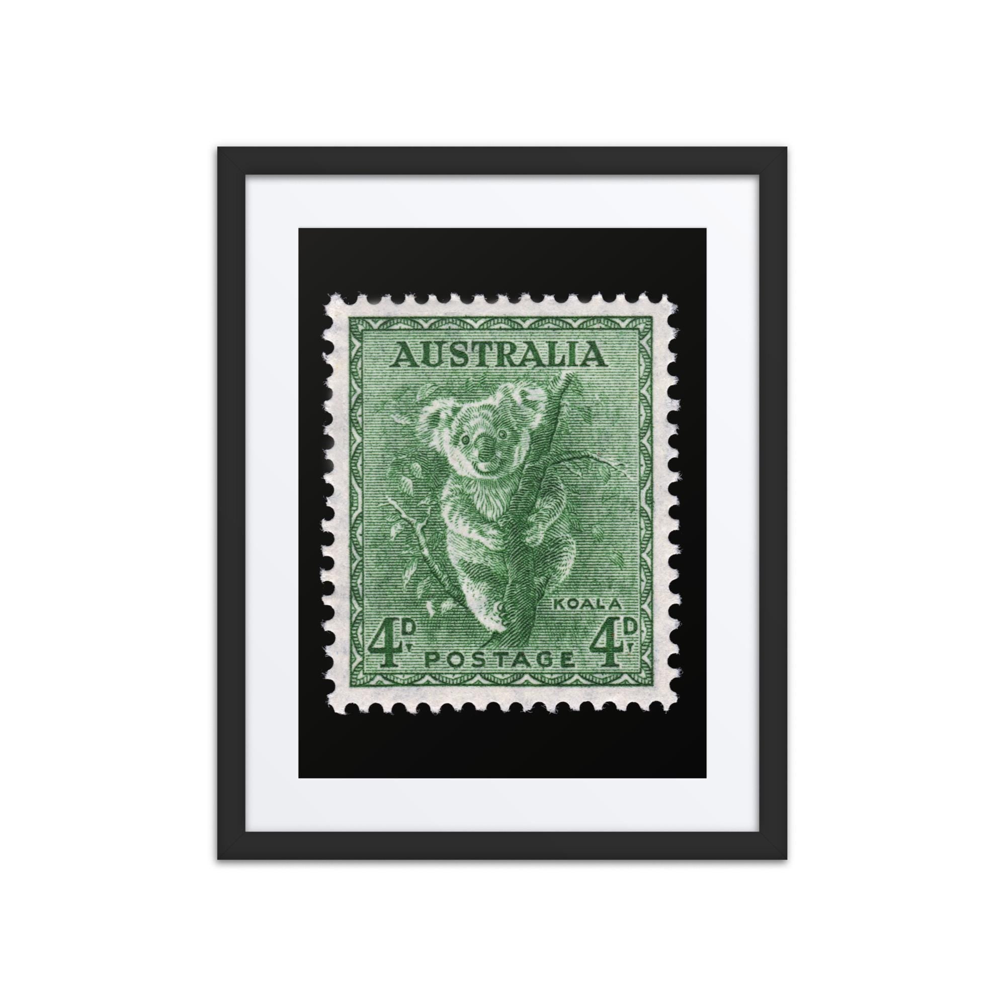 Australia Stamp #293 - 1956 - Koala (Framed + Matted Print)