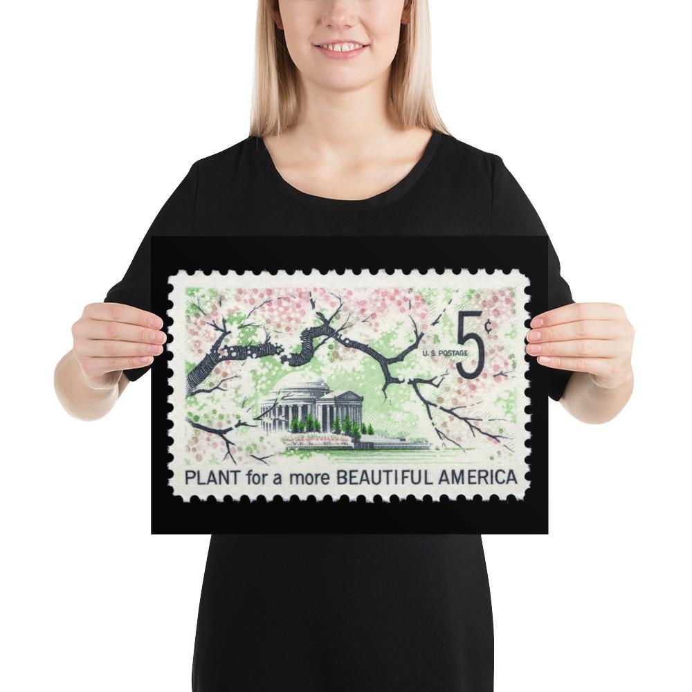 US Stamp #1318 - 1966 - 5 cent - Plant for a more Beautiful America - Poster Print