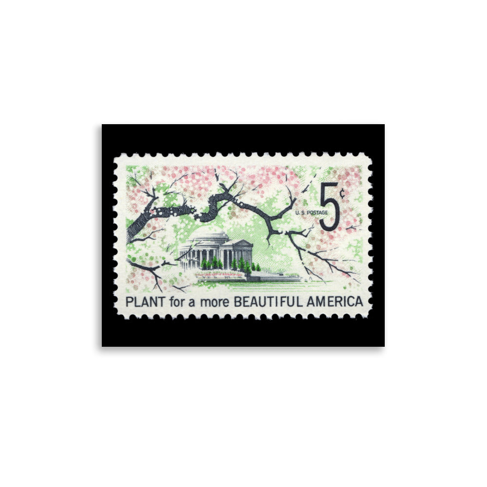 US Stamp #1318 - 1966 - 5 cent - Plant for a more Beautiful America - Poster Print