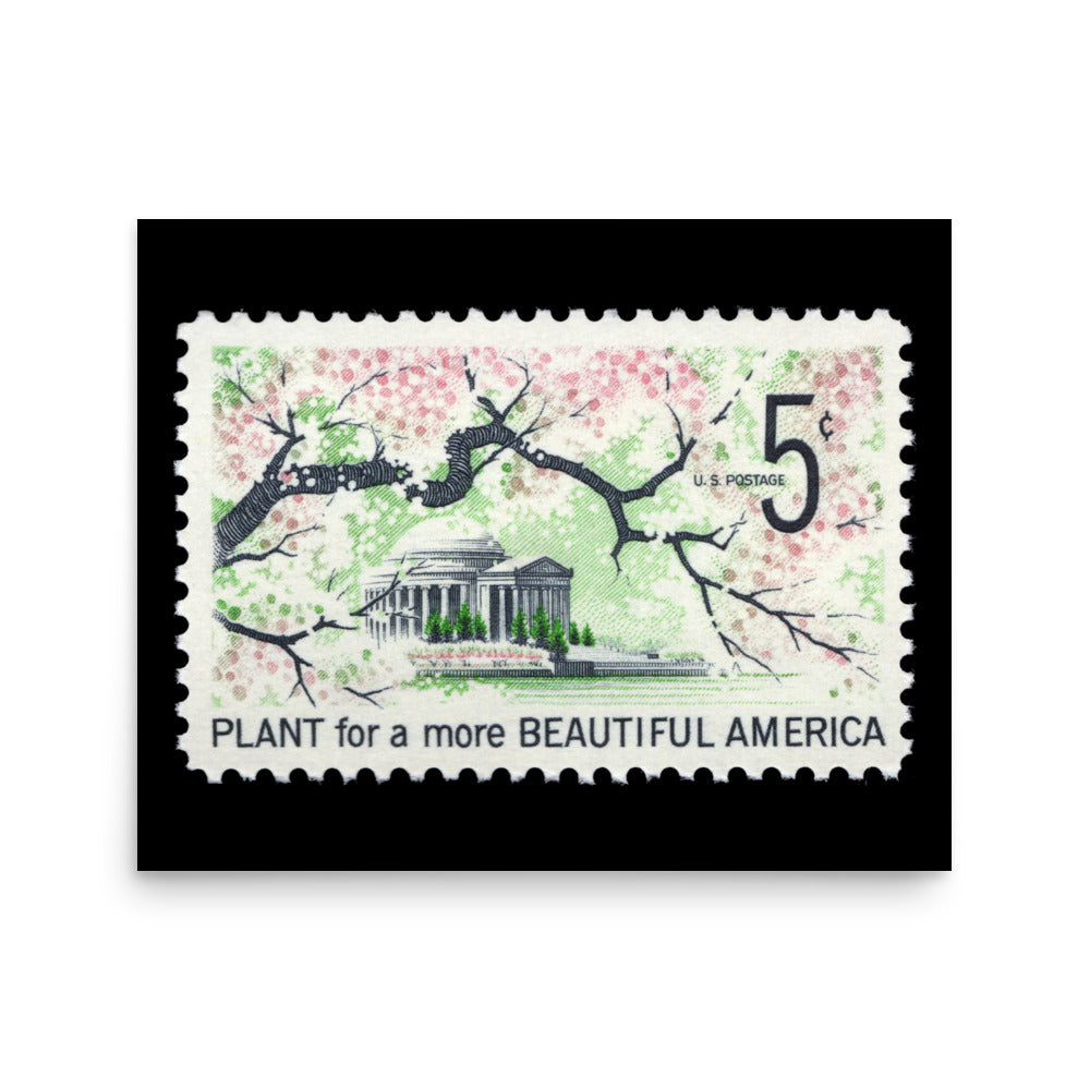 US Stamp #1318 - 1966 - 5 cent - Plant for a more Beautiful America - Poster Print