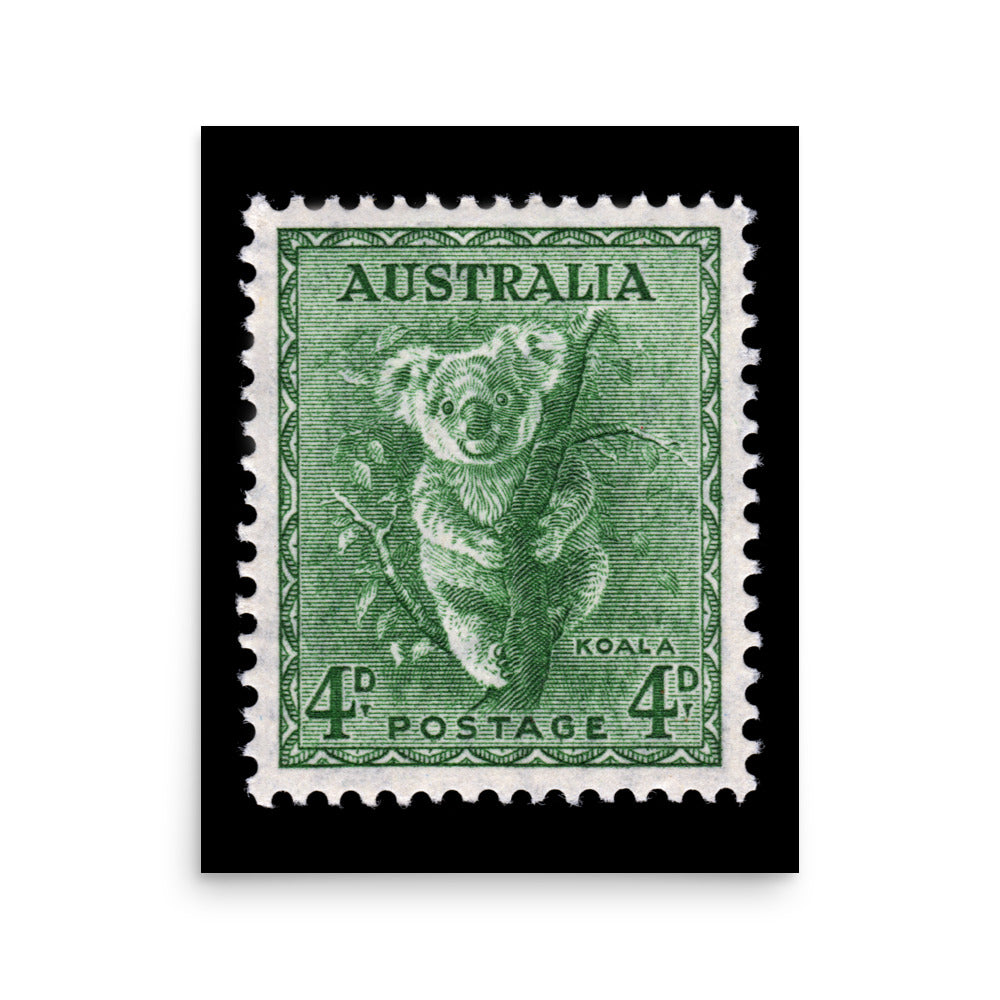 Australia Stamp #293 - 1956 - Koala (Poster Print)