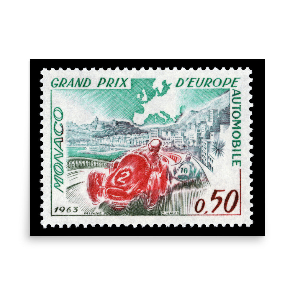 Monaco #538 - 1963 - European Grand Prix (Poster Print)