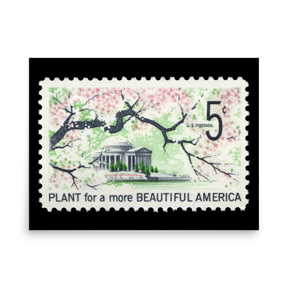 US Stamp #1318 - 1966 - 5 cent - Plant for a more Beautiful America - Poster Print
