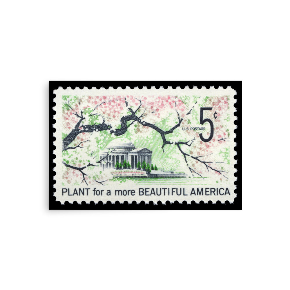US Stamp #1318 - 1966 - 5 cent - Plant for a more Beautiful America - Poster Print