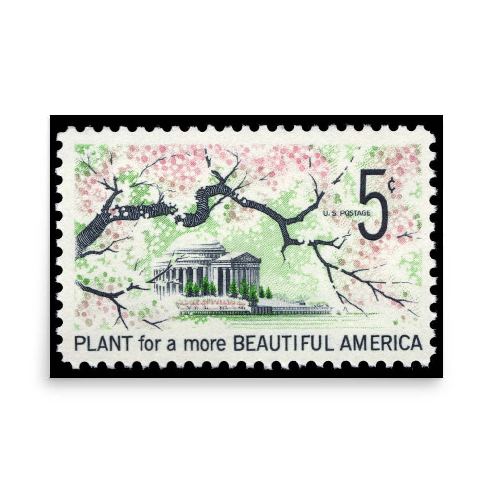 US Stamp #1318 - 1966 - 5 cent - Plant for a more Beautiful America - Poster Print