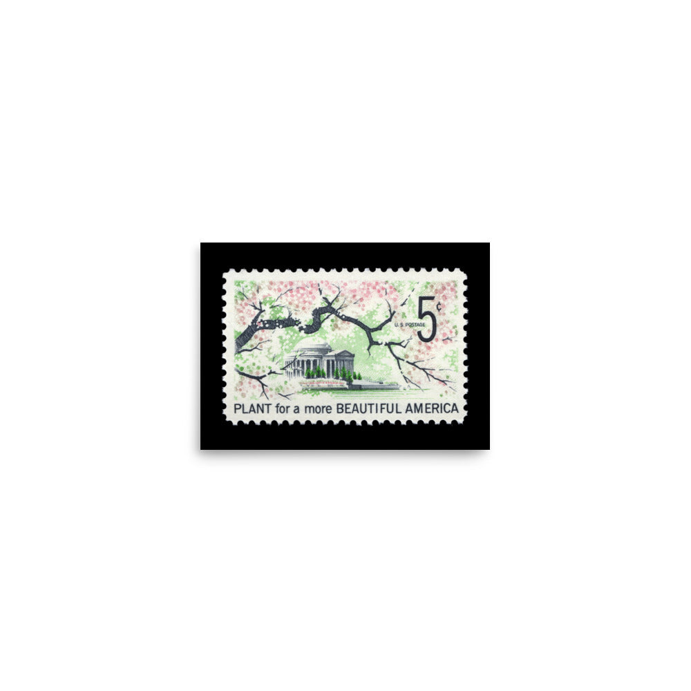 US Stamp #1318 - 1966 - 5 cent - Plant for a more Beautiful America - Poster Print