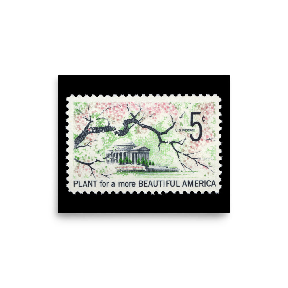 US Stamp #1318 - 1966 - 5 cent - Plant for a more Beautiful America - Poster Print